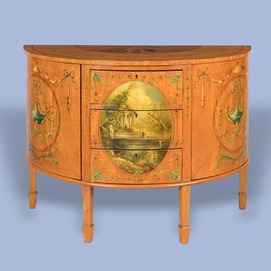 A Satinwood Commode in the Manner of the Adams Brothers